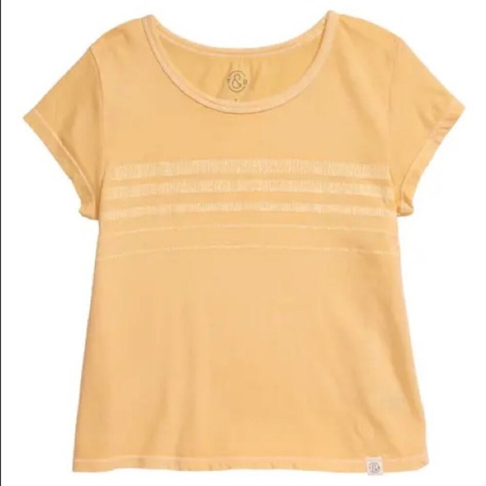 Treasure & Bond Yellow Kids' Stripe Tee NWT Size XL